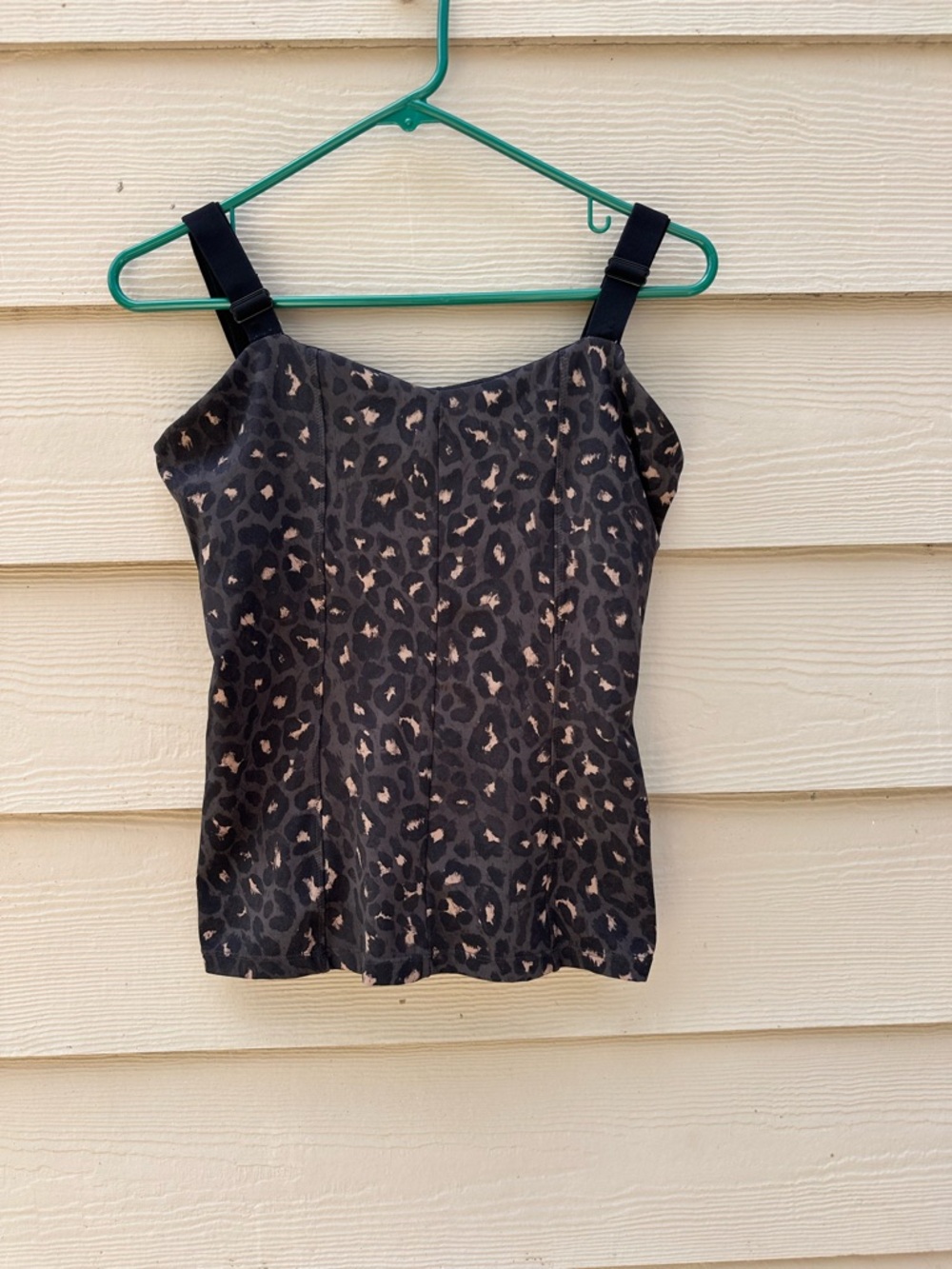 Anthropologie Varley Lindale leopard-print tank top Size M $84 EUC Cheetah (B20)